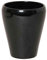 INNA-Glas Keramik Orchideentopf, Ø14cm, 17cm, schwarz - Blumentopf/Orchideen Übertopf