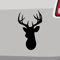 Hirsch Aufkleber Sticker Konterfei Deer Silhouette Rotwild Jäger Jagd Kleber JDM in 6 Größen und 21 Farben