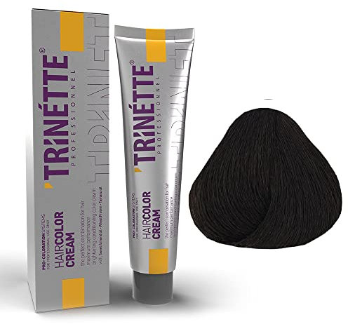 TRINETTE Hair Color Cream | Haarfarbe Creme | Coloration Creme für Profi | 100ml (No 6.3)