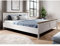 Lomadox Bett Bettgestell Liegefläche 140 x 200 cm Landhausstil weiß Esche Eiche B/H/T: ca. 151/88,5/211 cm
