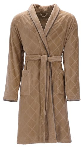 Vossen Herren Bademantel Barron Camel XXL