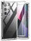 SURITCH Kompatibel mit Samsung S23 Ultra Hülle Schutzhülle 360° Stoßfest Transparent Front Und Rückenschutz Handyhülle TPU Bumper Eingebautem Displayschutz für Samsung Galaxy S23 Ultra-Transparent