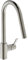 Ideal Standard - Gusto, Miscelatore monocomando per lavello da cucina, Bocca alta tubolare con doccetta orientabile ed estraibile a una funzione, Silver Storm