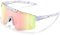 konqkin Cycling Glasses-Sports-Sunglasses-Mens-Womens-Polarised Sun Glasses UV400 Protection Ski Goggles Outdoor Bicycle Motorbike Driving Fishing Hiking,pink white