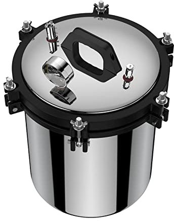 Dampfsterilisator, Autoklav, 18L Edelstahl Autoklav Sterilisator Autoklav Sterilisator Clean Cycle Dampfautoklav für Glasbehälter