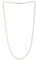 COOLSTEELANDBEYOND Lange Weiß Perle Statement Halskette Perlen Kette, Abendkleid Hochzeit Bankette Partei