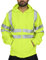 Warnschutzjacke Herren - Warnschutz-Sweatshirts Winter Gelb Funktionsjacke Mit Kapuze Arbeitsjacke Orange 5XL Softshelljacke Hoodie Langarm Reflektierend Kapuzenpullover Sweatshirt Kapuzenpulli