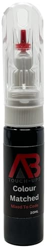 AB TOUCH-UPS Matt Black Alloy Wheel Touch Up Paint Pen 20ML With Internal Brush Universal For Alloys Scratch, Chips, Curbing Etc No Lacquer Required
