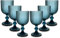 ARCA, Set di 6 Calici in Pasta di Vetro, per 6 Persone, Bicchieri Ideali per la Tavola, Resistenti e Duraturi, Lavabili in Lavastoviglie, Collezione Eternity, Colore Blu, 330 ml