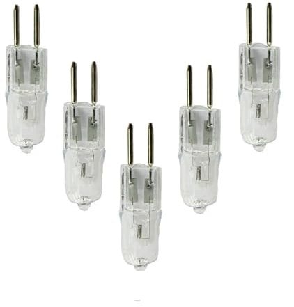 Lampadine alogene Lampadine Alogene Da 75 W Illuminazione G5.3 Lampada Da 12 V Alogenata Da 20 W O Sostituzione Dell'illuminazione Puck Sotto Il Mobile Luce Morbida Sotto Il Mobile,75 W,5 Pezzi