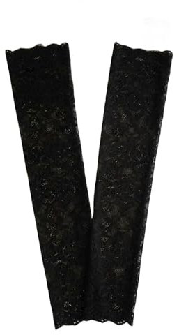 MITALITY Arm Sleeve Gaming 2 Paare Spitzenverpackung Für Frauen Sonnenschutz Atmungsaktive Ärmeln Sommer Reitfahrarmschutzschutz-2 Paar-schwarz