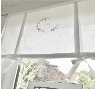 Shabby Raffrollo Bath Vintage bedruckt Vorhang Gardine Scheibengardine Badezimmer weiß Shabby Chic viele Größen