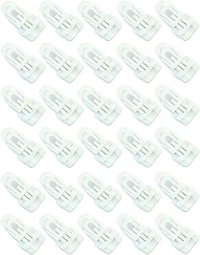 30 x Holdon® MIDI Clip Weiss - Klammer Klemme Befestigungsöse für Banner, Zelt, Planen, Molton - BO-Camp/Isabella