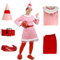Goloxou 5 Teiliges Elfen Kostüm Damen Elfenkostüm Damen Weihnachtskostüm Karneval Outfit Cosplay