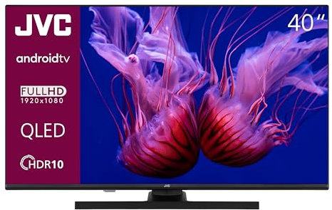 JVC QLED TV 40 Zoll Fernseher Full HD Android Smart TV (HDR, Triple-Tuner, Bluetooth) LT-40VQF545A