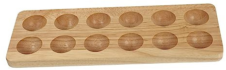 OSALADI Bandeja De Madera Para Huevos De Cocina Sencilla Contenedor Para Colocar Huevos Soporte Para Guardar Cocina