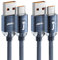 JOMA USB-C Charger Cable 2 Pack (6ft Nylon), 6A, Double Braided Type C Charging Cable for Samsung Galaxy S8/S8+/S9/S9+, HTC 10, Sony XZ, LG V20/G5/G6, Xiaomi 5