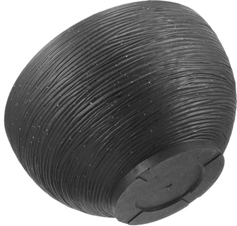 INOOMP Pot De Plantation Hydroponique Noir Petit Bol pour Lotus d'eau Et Jonquille Jardinière Intérieur Extérieure avec Bassin De Stockage Eau Design Épuré pour Balcon Et Salon