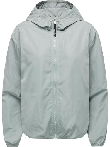Ragwear Damen extraleichte Übergangsjacke Sommerjacke kurz mit Kapuze Vinzie C YOUMODO Grey Gr. L