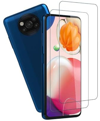 [2 Stück] für Folie Xiaomi Poco X3 Pro Panzerglas, Staubdicht Displayschutz für Xiaomi Poco X3 NFC Panzerfolie, Hohe Auflösung Keine Blasen Displayfolie Xiaomi Poco X3/X3 Pro/X3 NFC Schutzfolie