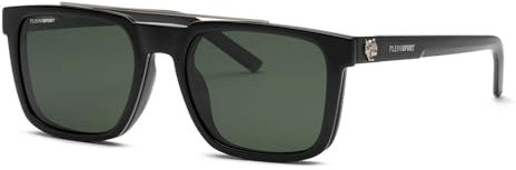 PHILIPP PLEIN SPORT Herren Usp025 Sonnenbrille, Total Shiny Black, 54