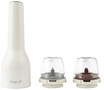 FinaMill GP813437-111SOC USB Gewürzmühlen-Set, Kunststoff, Soft Cream