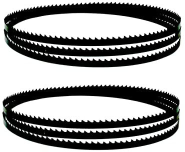 70-1/2 Zoll Bandsägeblatt, 3/8 Zoll x 4 TPI Carbon-Bandsägeblatt, Holzbearbeitungswerkzeug, scharfe Klinge, Bandsägeblätter, 2 Stück