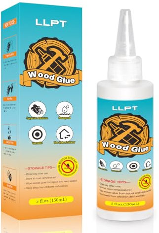 LLPT Pegamento para madera| Pegamento resistente al agua para madera en exteriores| Adhesivo multiusos para madera | Resistente para muebles manualidades bricolaje carpintería (LWG150)|Net 150ml