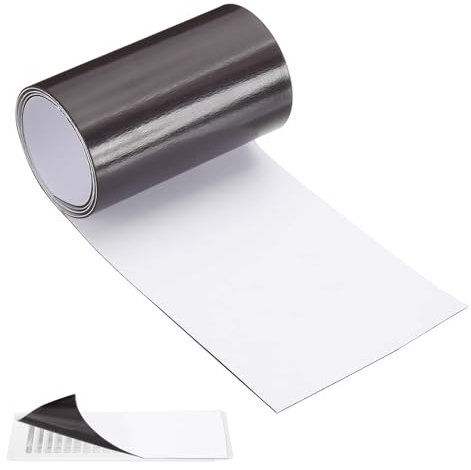 sourcing map Cubiertas de ventilación magnéticas, cubiertas de ventilación de aire estándar de 79 x 4 pulgadas, tapa de registro de aire para pared, suelo, techo, HVAC, chimenea, horno, negro y blanco