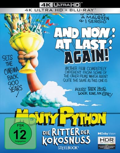 Monty Python - Die Ritter der Kokosnuss - Limitiertes Steelbook (4K Ultra HD+Blu-ray)