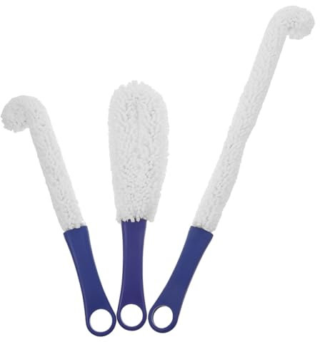 ABOOFAN 3pcs Flexible Wine Glass Brush Bottle Brush Goblet Cleaner Decanter Cleaning Tool Glassware Cleaning Supplies