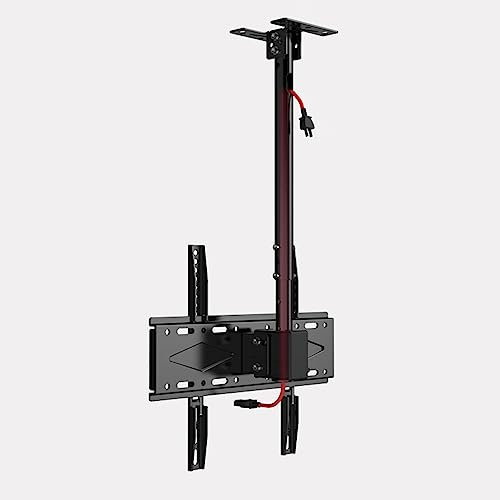 GAOFEMZ Ceiling TV Mount, for 26 to 60 Inch TV Swivel and Tilting Bracket, Max 400x400mm, with Loading 50kg/110 Lbs