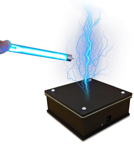MechEdu SSTC - Apparecchio di illuminazione senza fili Arc Plasma Coil Desktop Toy, kit di apprendimento scientifico per radiotelefono artificiale tattile, generatore di arco, giocattolo da scrivania