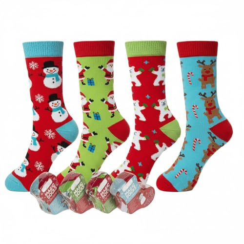 KAMACA 6er Set Magische Socken für Kinder Kindersocken mit Baumwolle Party Mitgebsel Kindergeburtstag Magic Socks