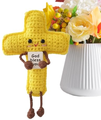 Generisch Inspirierendes Häkeln,Gestrickte Zimmer- und Schreibtischdekoration | Emotionales Häkeln,Als Geschenk Für Geburtstag Einweihungsfeier Für Freunde Familie Männer Und Frauen