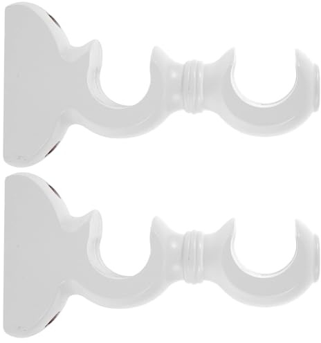 SHINEOFI Lot De 2 Supports De Tringle À Rideaux En Bois Support Mural Pour Barre Ø 29 Mm Fixation Pour Chambre Salon Cuisine Et Salle De Bain Installation Facile Maintien Stable