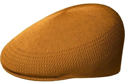 Kangol Tropic 507 Ventair Flatcap Schirmmütze Schiebermütze Sommercap Herren - mit Schirm Sommer Frühling-Sommer - L (58-59 cm) braun