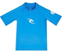 Rip Curl 2026 Kleinkind Waves UPF-Unterhemd Mit Kurzen Ärmeln 136TRV - Blue Gum
