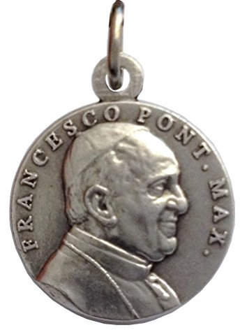 I G J Papst Franziskus Medaille und dem Petersplatz -Medaillen von Schutzheiligen