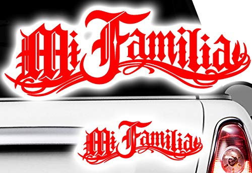 HR-WERBEDESIGN 2X MI Familia LA VIDA LOCA LA Familia 30cm Oldschool Auto Aufkleberx FAMIGLA