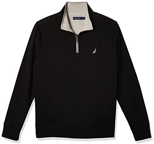 Nautica Herren Fleece-Pullover mit 1/4-reißverschluss Sweatshirt