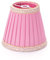 Paralume a clip per lampadario vintage rosa in seta