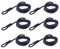 SGerste 6 Pieces Boat Fender Lines 1/4inch X 5feet Bumper Whips Rope Docking Blue AOD