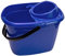 Abbey Plastic Mop Bucket with Wringer 12 Litre – Colour Coded Cleaning Floor Plastic Mop Bucket with Side Lip for Easy Pouring for General and Small Area Cleaning - Blue