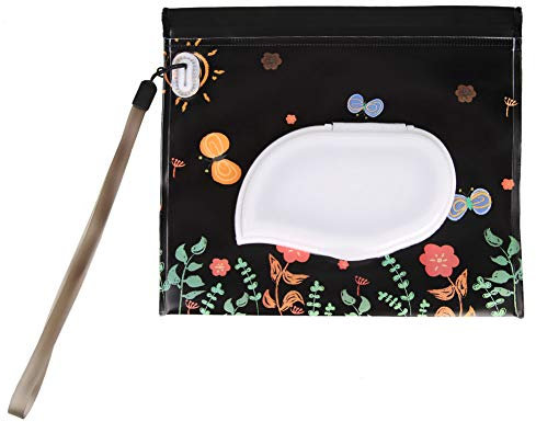 Domybest Porta Salviette Umidificate Contenitore per Salviette Umidificate Portatile Impermeabile Riutilizzabile Custodia per Salviette Umidificate per Bambini Pochette Trucchi Donna