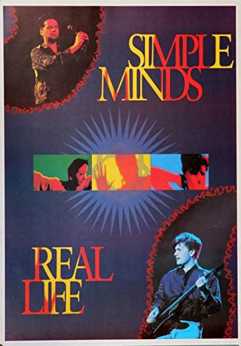 Premium Poster/Plakat | DIN A1 | Wanddeko | Live Konzert Veranstaltung » Simple Minds - Real Live, 1991 «