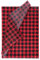 RUSPEPA Geschenkpapier Seidenpapier - Rot-Schwarz-Karo-Design Seidenpapier für Heimarbeit Bastelarbeit Geschenkverpackung – 50 x 70 cm – 25 Blatt