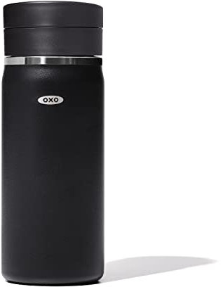 OXO Good Grips 16oz Thermal Mug Water Bottle, Black