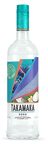 Takamaka I Koko Rum I 700 ml Flasche I 25% Volume | Weißer Coconut Rum von den Seychellen