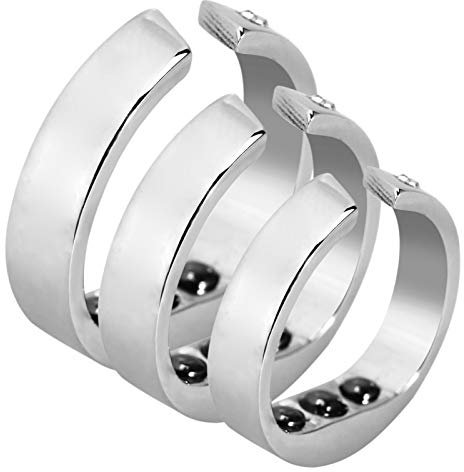 Anti-Schnarch-Ring mit 2 Akupressurpunkten aus Natürlicher Lösung 3 Größen Anti-Schnarch-Ring Stopper Akupressur-Schlaf-Atemhilfegerät Anti-Schnarch-Ring(s)